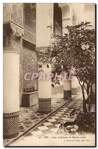 Fez Fes - Marco - Cour Interieure de Maison Arabe - Ansichtskarte AK