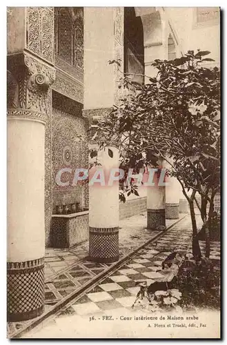 Fez Fes - Marco - Cour Interieure de Maison Arabe - Cartes postales