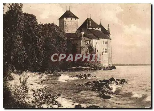 Chateau de Chilion - Suisse - Temps d'orage - Cartes postales