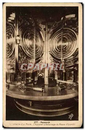 Penmarch - La Lanterne d&#39une Phare L&#39Appareil d&#39eclairage du pahare d&#39eckmuel Ansichtskarte AK