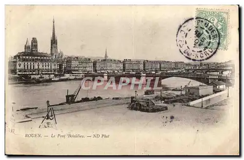 Rouen - Le Pont Boieldieu Ansichtskarte AK