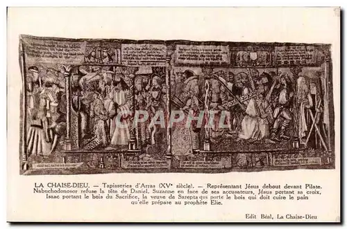 La Chaise Dieu - Tapisserie d&#39Arras Representant Jusus debout devant Pilate - Cartes postales