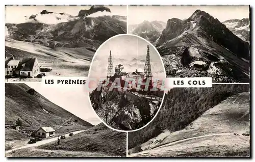 Les Pyranees Les Cols Aubisque Tourmalet Pic du Midi de Bigorre - Ansichtskarte AK