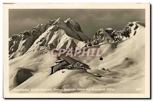 Austriche - Innsbrucker Nordkettenbah Station Seegrube 1905m - Ansichtskarte AK