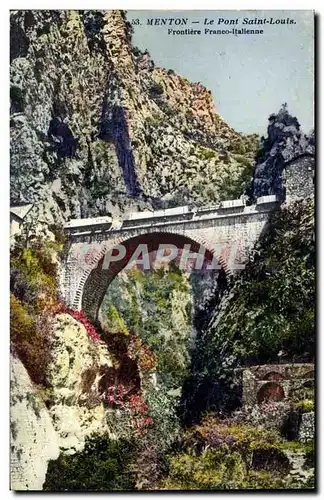 Menton - Le Pont Saint Louis - Cartes postales