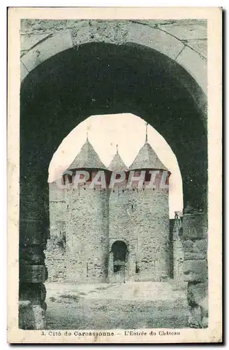 Cite de Carcassonne L&#39Entree de Chateau- Cartes postales