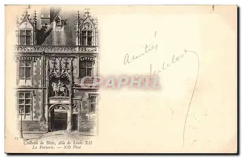 Blois - Portail Louis XII Le Chateau - Ansichtskarte AK