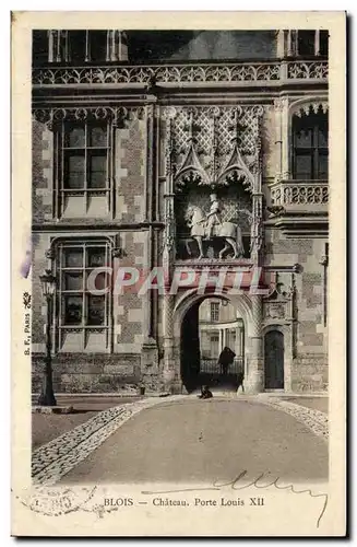 Blois - Portail Louis XII Le Chateau - Ansichtskarte AK