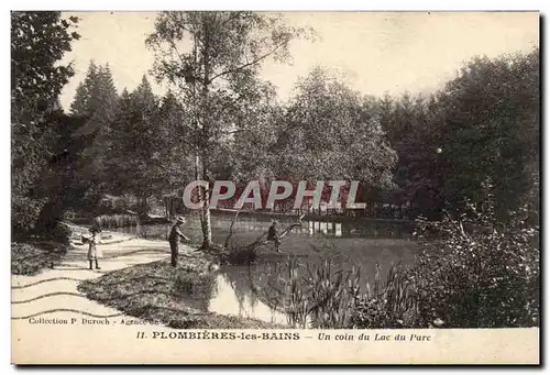 Plombieres les Bains - Un Coin du Lac du Parc Ansichtskarte AK