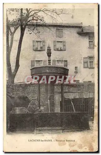 lacaune les Bains - Fontaine Romaine Ansichtskarte AK