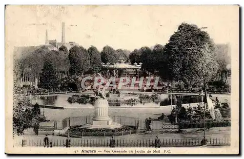 Angers - Vue Generale du Jardin du Mail - Cartes postales