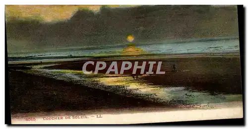 Coucher de Soleil - Sunset at the Beach - Cartes postales