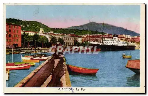 Corsica - Corse - Le Port - bateau - Ajaccio - Ansichtskarte AK