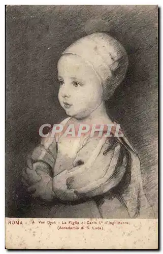 Italie - Italy - Roma - Rome - Arts - tableau - enfant - VanDyck La Figlia di Caro I D'Inghilterr
