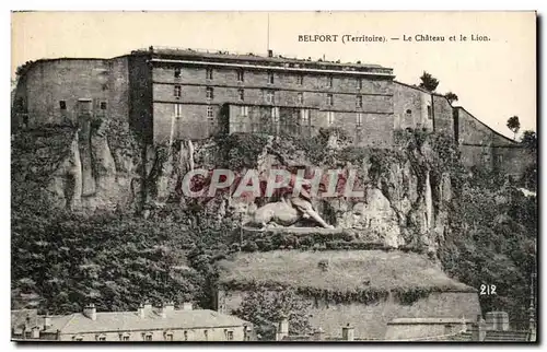Belfort - Le Chateau et le lion - Cartes postales