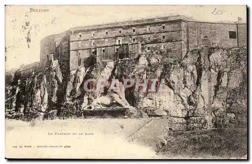 Belfort - Le Chateau et le lion - Cartes postales