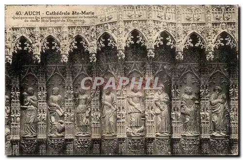Gers - Auch - La Cathedrale de Ste Marie - Cartes postales