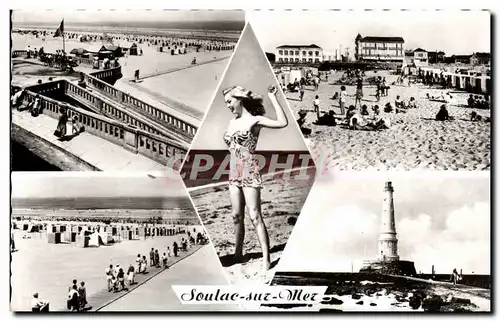 Soulac Sur Mer - Souvenir femme - phare - lighthouse - Ansichtskarte AK