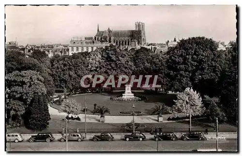 Reims - Le Square Colbert - automobile - Cartes postales