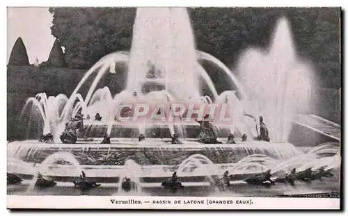 Versailles - Bassin de Latone Grandes Eaux - Ansichtskarte AK