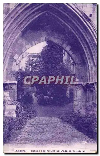 Angers - Entree des ruines de L&#39Eglise Toussaint - Cartes postales