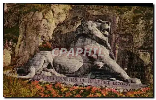 Paris 14 - Le Lion de Belfort - Oeuvre de Bartholdi - Cartes postales