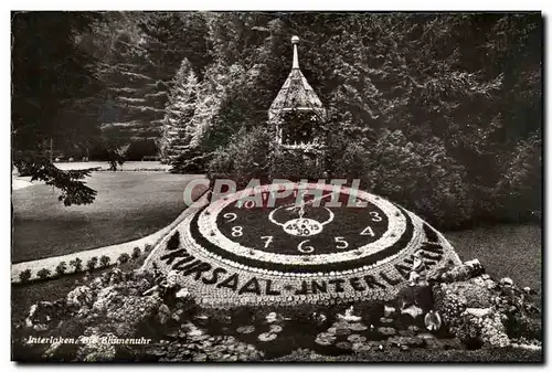 Austriche - Austria - Kursaal Interlaken Horloge - fleurs Cartes postales