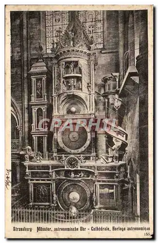 Strasbourg - Strassburg - Muenster astronomische Uhr cathedrale Holologe Cartes postales