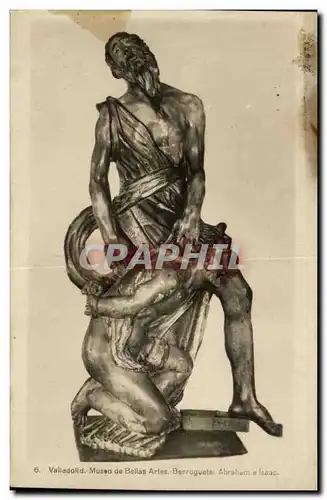 Arts - Sculptures - Abraham e Isaac - valadolid Museo de Belas Artes - Italie - Italy - Cartes postales
