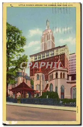 Etas Unis - USA - Little Church Around the Corner New York City - handstamp 1949 - Ansichtskarte AK