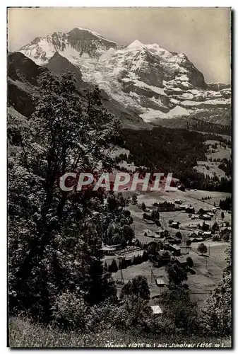 Suisse - Berne - Wengen 1276m mit Jungfrau 4186m - Cartes postales