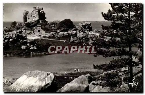 Tregastel Ploumanach Le Chateau de Costaeres bati dans le style medeval - Cartes postales