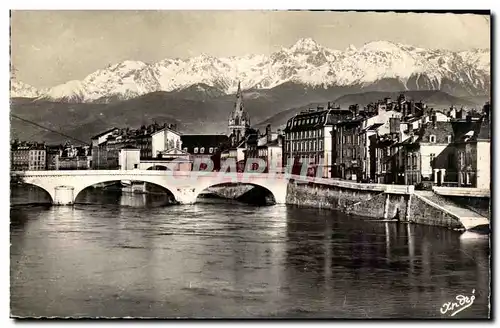 Grenoble - Pont Marius Gontard et les Alpes- Ansichtskarte AK