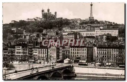 Lyon - Pont du Change et Coteau de Fourviere - Ansichtskarte AK