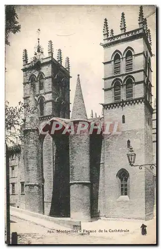 Montpellier - Facade de la Cathedrale Cartes postales