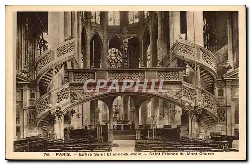 Cartes postales Paris Eglise Saint Etienne du Mont