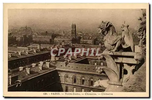 Ansichtskarte AK Paris Notre Dame Chimeres