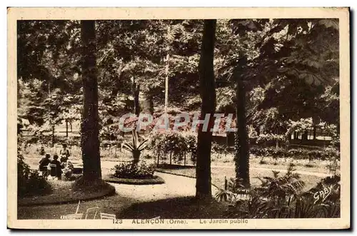 Cartes postales Alencon Le jardin public