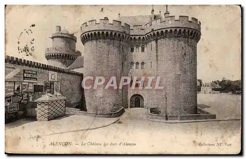 Cartes postales Alencon le chateau des ducs d'Alencon