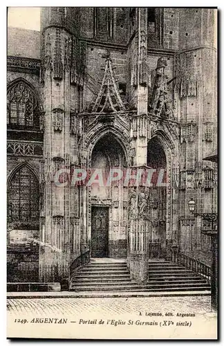 Cartes postales Argentan Portail de l&#39eglise St Germain