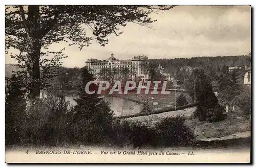 Cartes postales Bagnoles de l&#39Orne Vue sur le grand hotel prise du casino