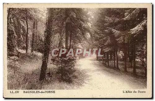 Ansichtskarte AK Bagnoles de l&#39Orne Allee du Dante