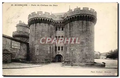 Cartes postales Alencon Porte du chateau des Ducs