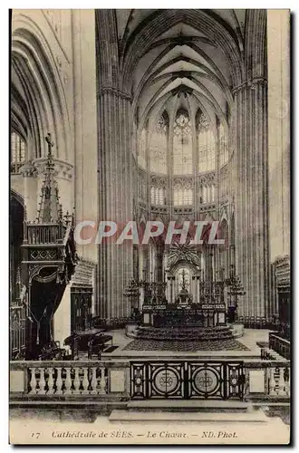 Cartes postales CAthedrale de Sees Le choeur