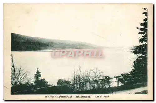 Environs de Pontarlier - Malbuisson Lac St Point - Ansichtskarte AK