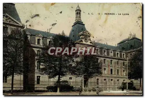 Rennes - Le Lycee- Cartes postales