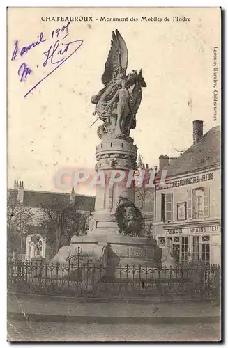 chateauroux - Monuments des Mobiles et l&#39Indre - Cartes postales