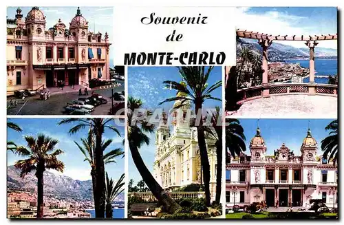 Monaco - Souvenir de Monte Carlo Cartes postales