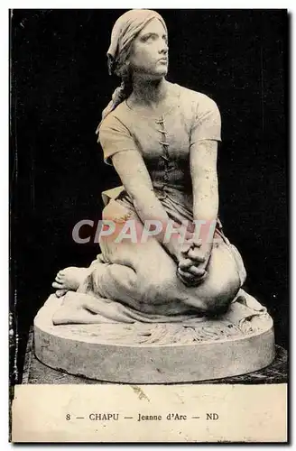Arts - Sculptures - Chapu - Jeanne d&#39Arc - Cartes postales
