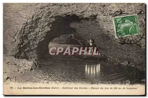 La Balme les Grottes - Interieur des Grottes Retour du Lac de 180 m longueur - Cartes postales